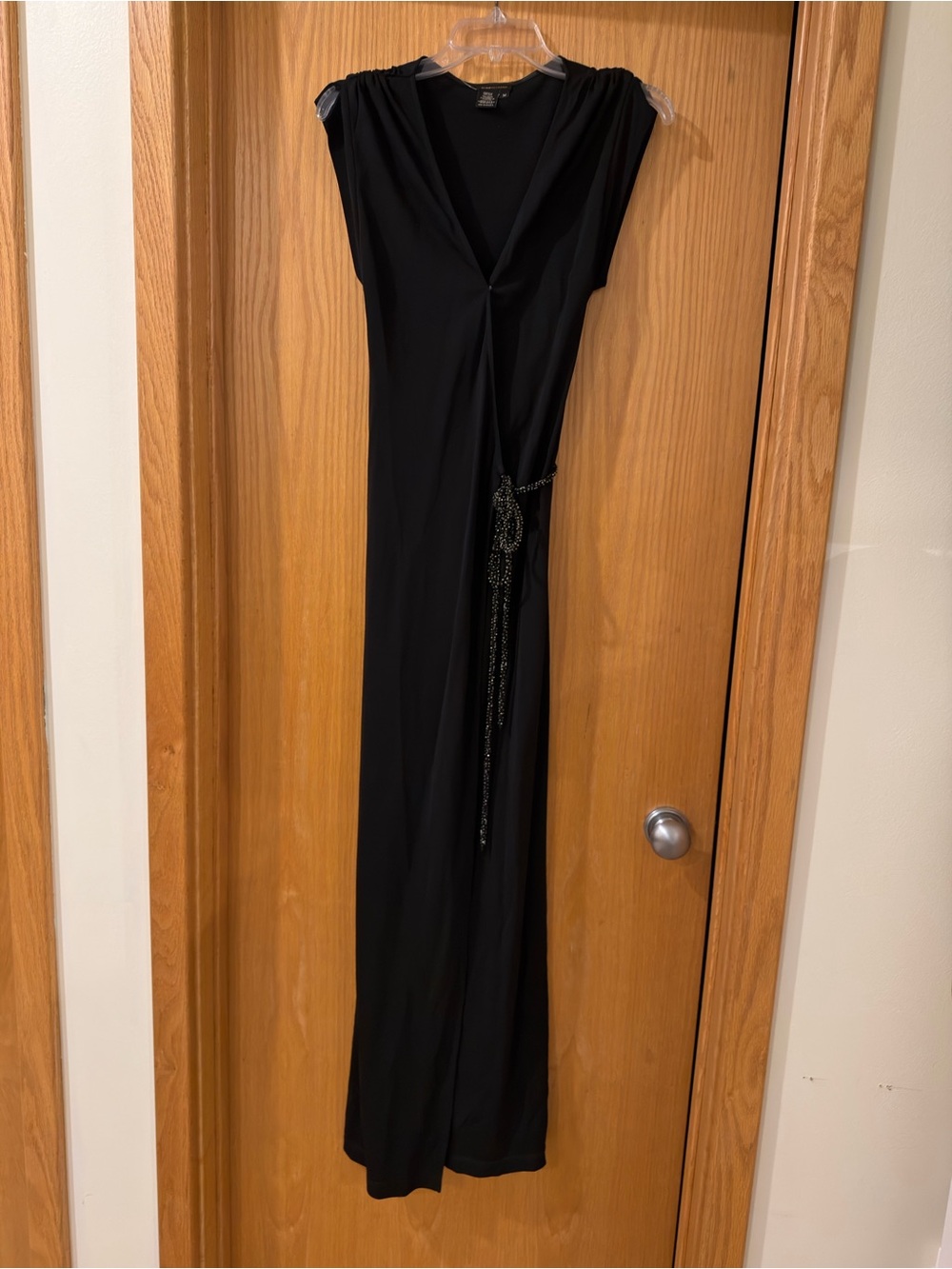 BCBGMaxAzria Black Men’s Dress Pants with Decorative Tie
